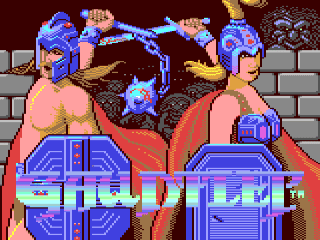 Gauntlet title screen for Commodore 64